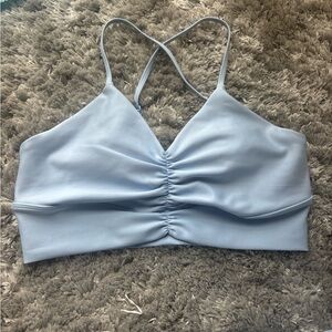 Alo yoga seashell blue airlift wild things bra